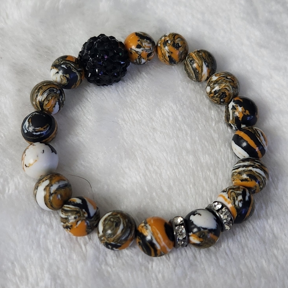 🖤Elegant Multicolor Beaded Bracelet – Women’s Jewelry – Excellent Condition